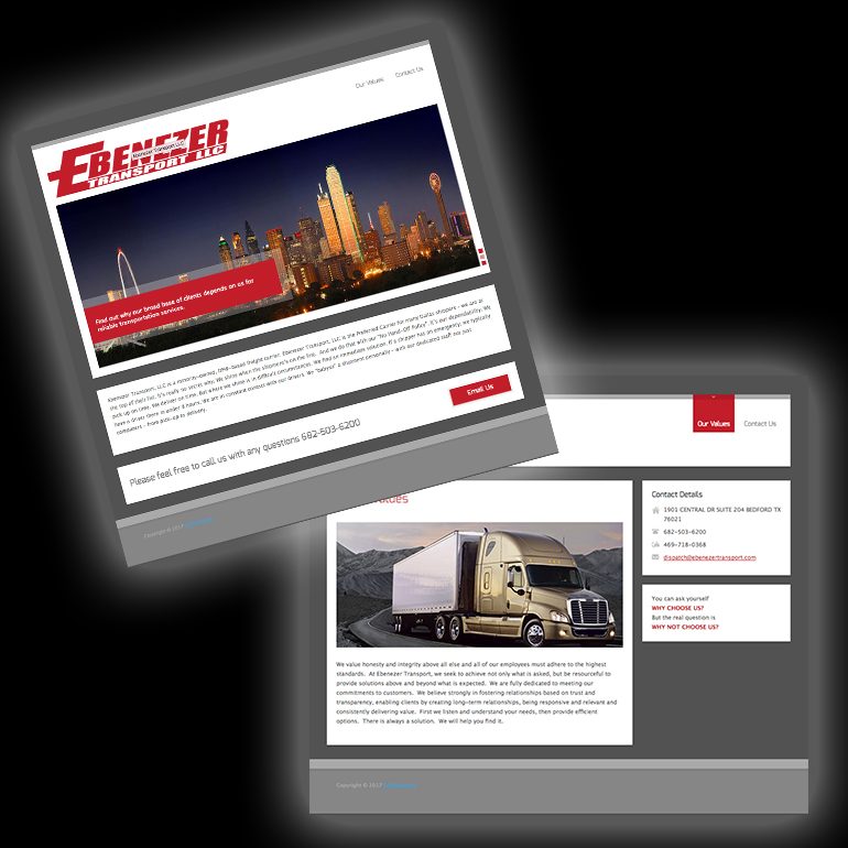 Ebenezer Transport Website