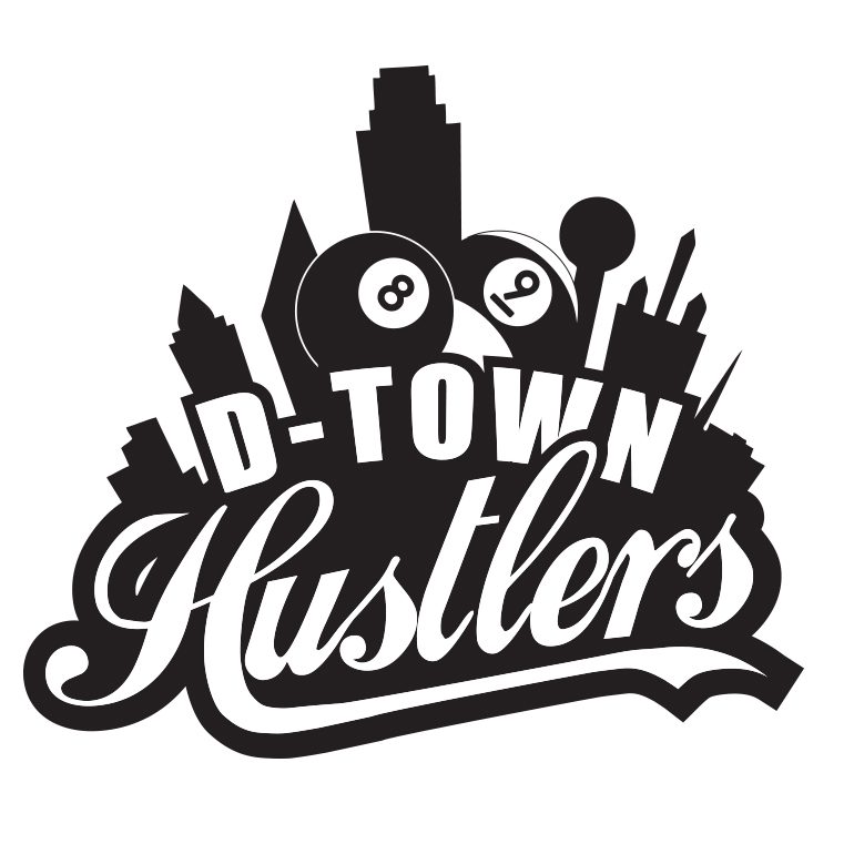 D-Town Hustlers – Pool League Logo