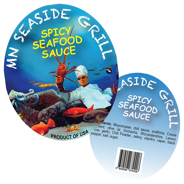 MN Seafood Grill Labels